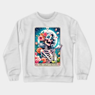 "The Salty Bitch" Funny Tarot Card Crewneck Sweatshirt